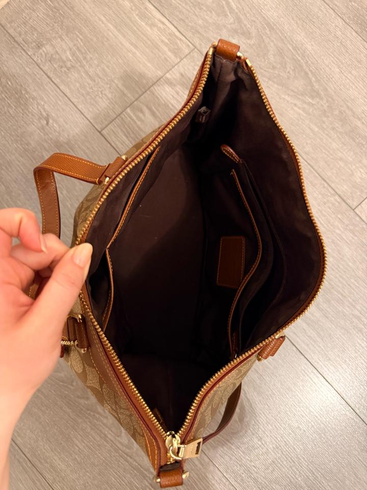 Coach Signature City Zip Tote Bag