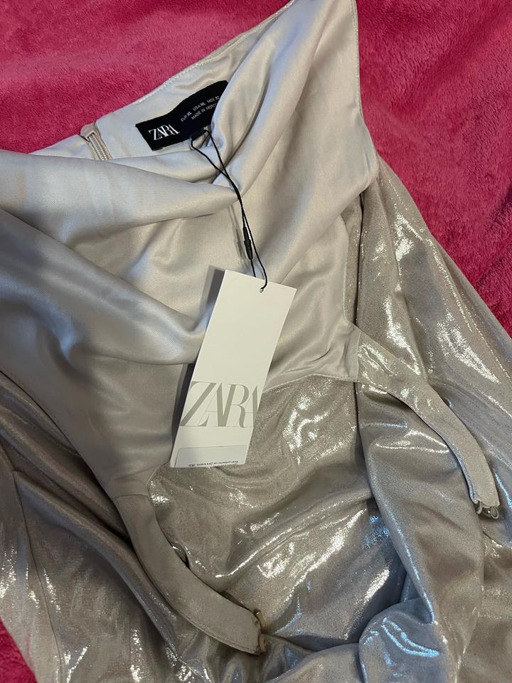 Блестящее длиное платье Zara L/Xl размер