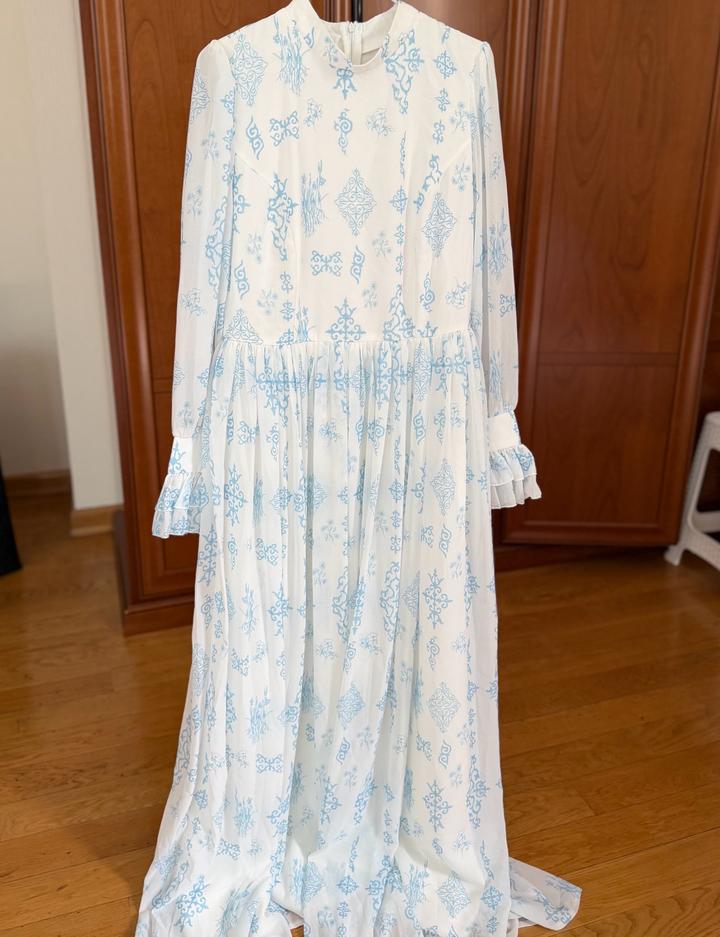 Платье с казахским оргаментом