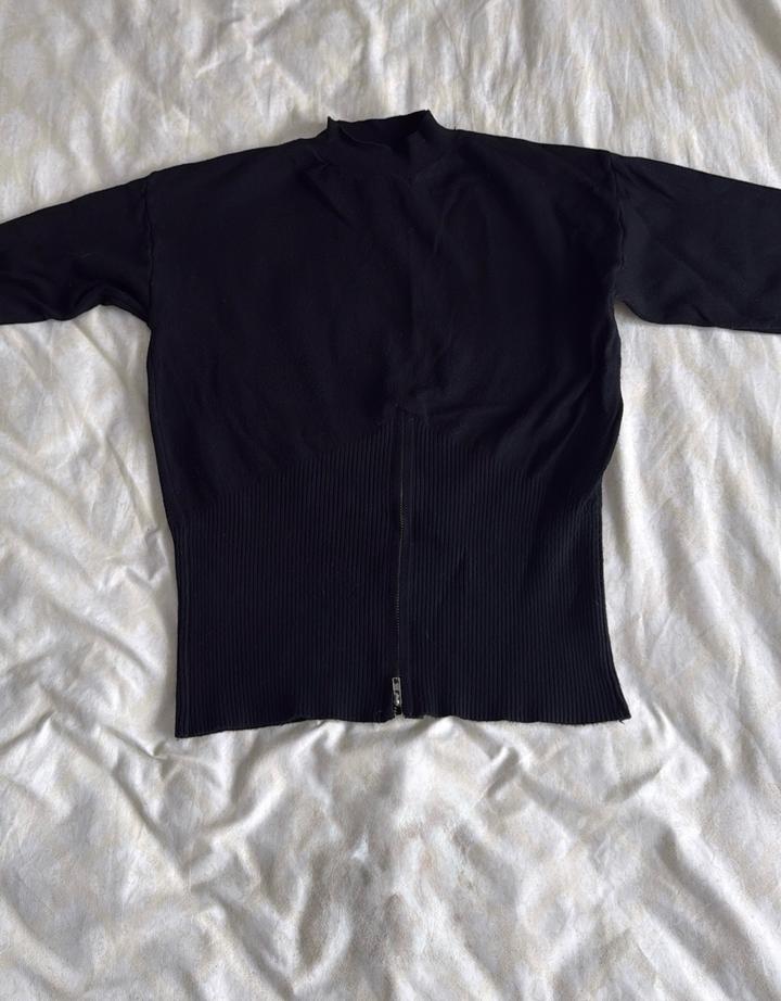 Черная трикотажная кофта