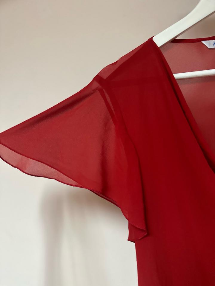 Винтажный шифоновый топ в эстетике 90-х