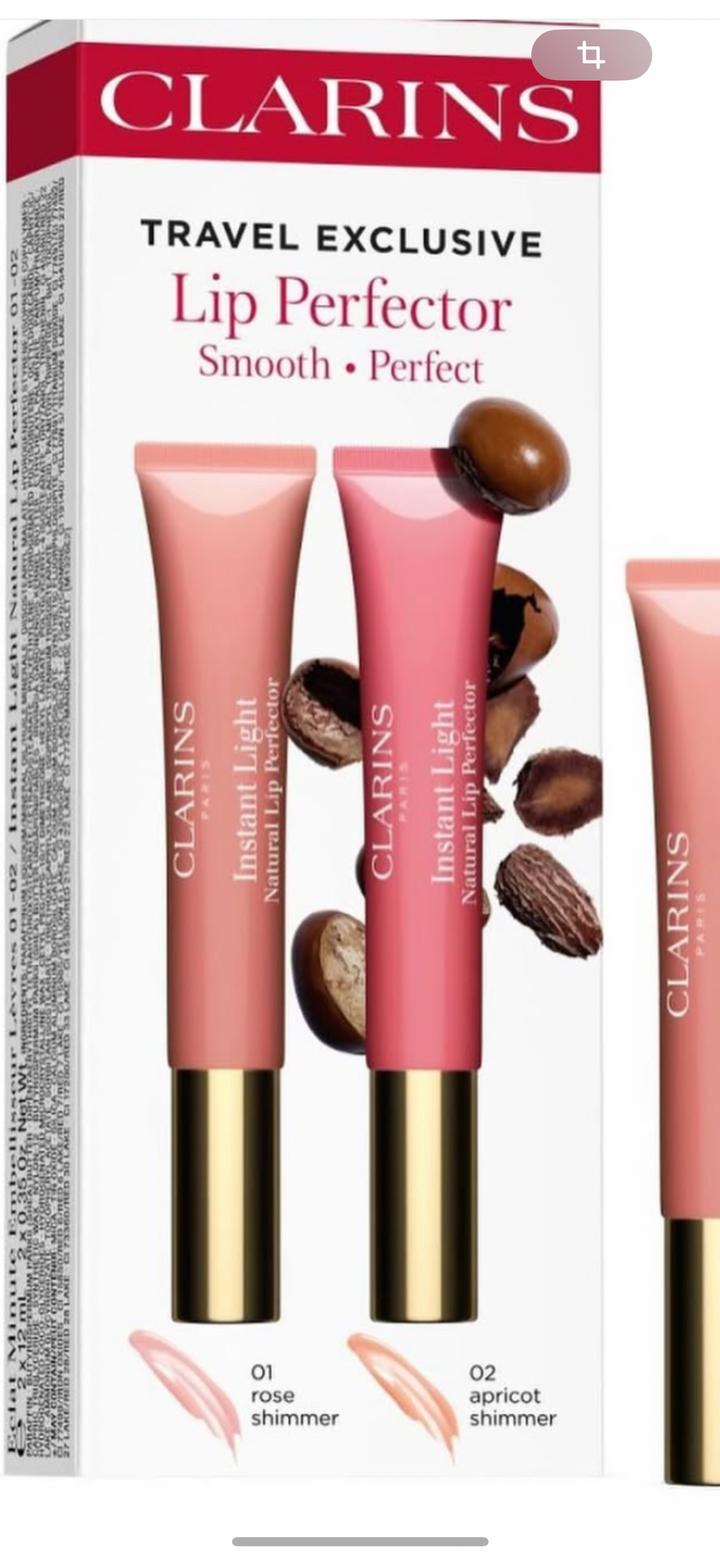 Блески для губ от Clarins в оттенке Rose shimmer,apricot shimmer