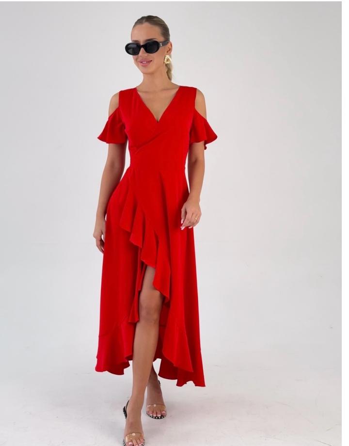 Красное платье на запах