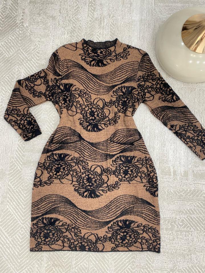 Платье теплое ( шерсть/полиамид)