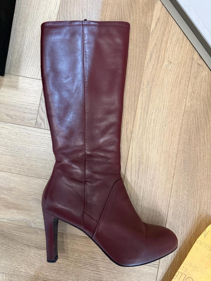 Бордовые сапоги HOGL