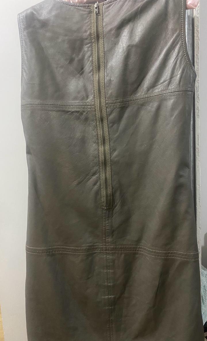 Платье кожаное Мехх