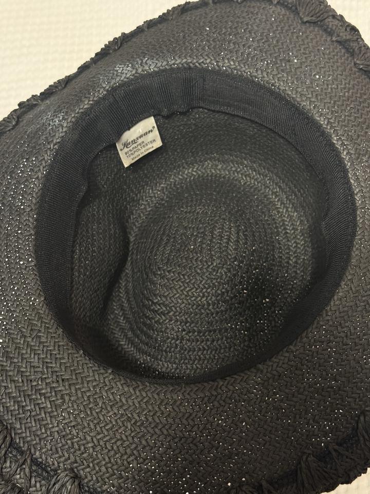 Шляпа черная пляжная