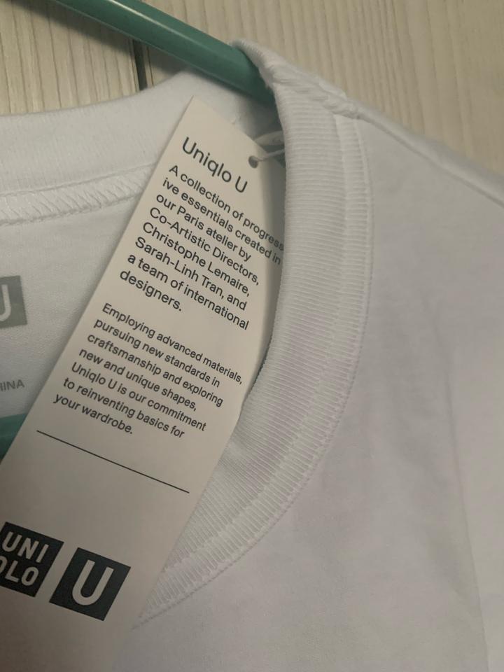 Белая футболка Uniqlo хлопок свободная free size