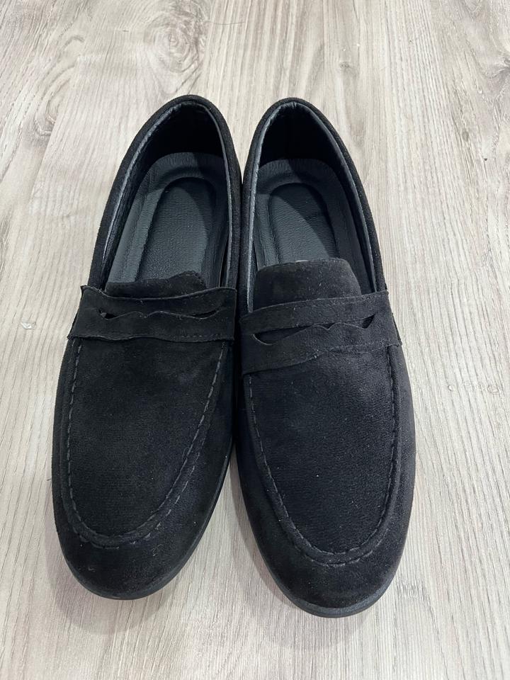 Лоферы из замши.