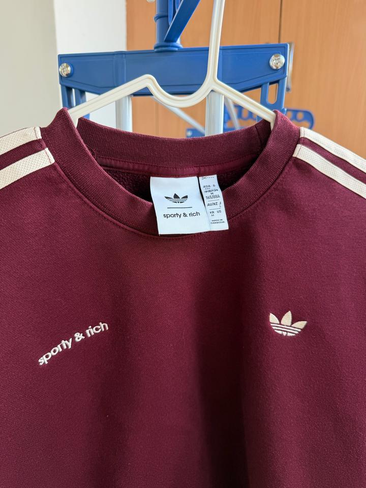 Свитшот Adidas Originals × Sporty & Rich — оригинал