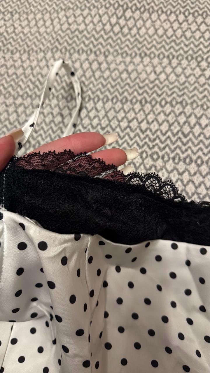 трендовый топ в горошек