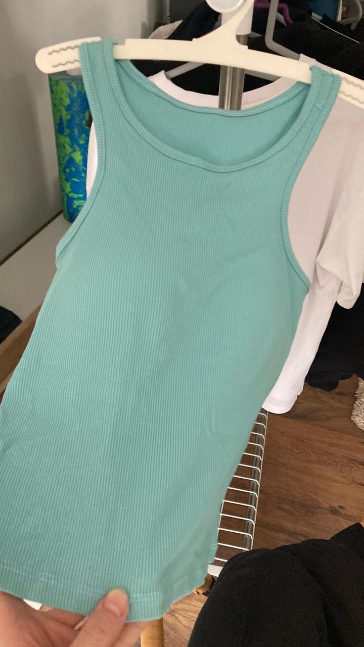 Baby blue топ с подкладом
