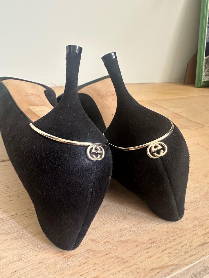 Черные туфли-лодочки Gucci