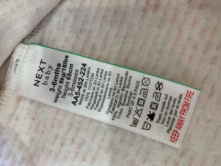 Набор из 5 ромперов для малышей на молнии Next