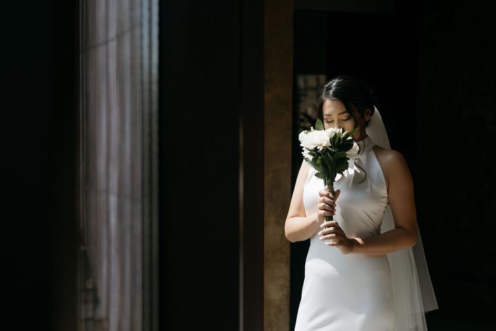 Белое свадебное платье рыбка