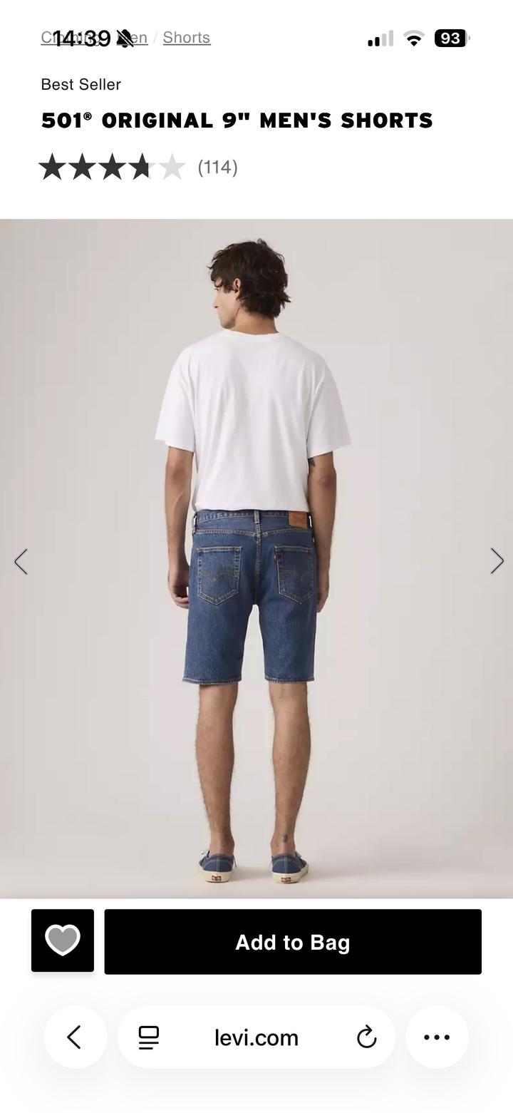 Шорты levis оригинал р-р w34