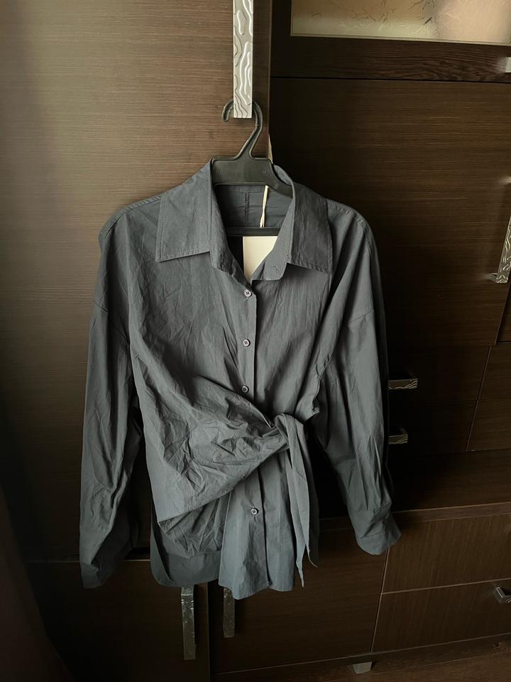 Рубашка с завязкой на поясе