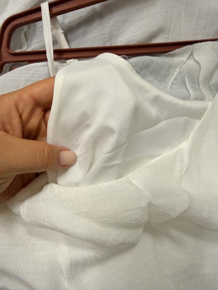 Белое платье на лямках с рубашкой от TGY’s Design