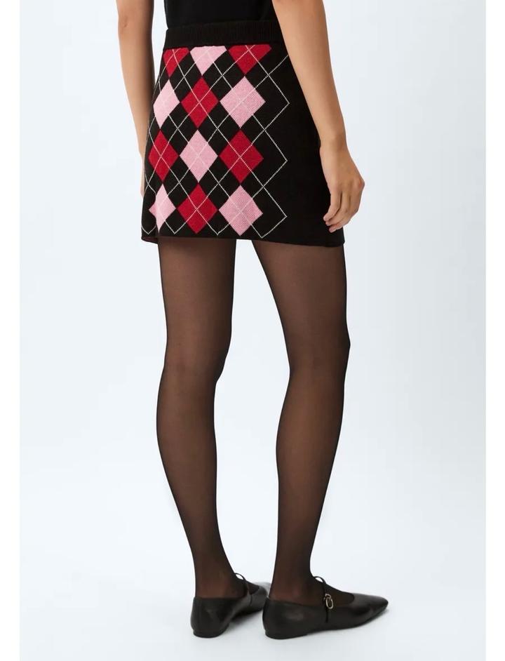 Жаккардовая юбка в клетку