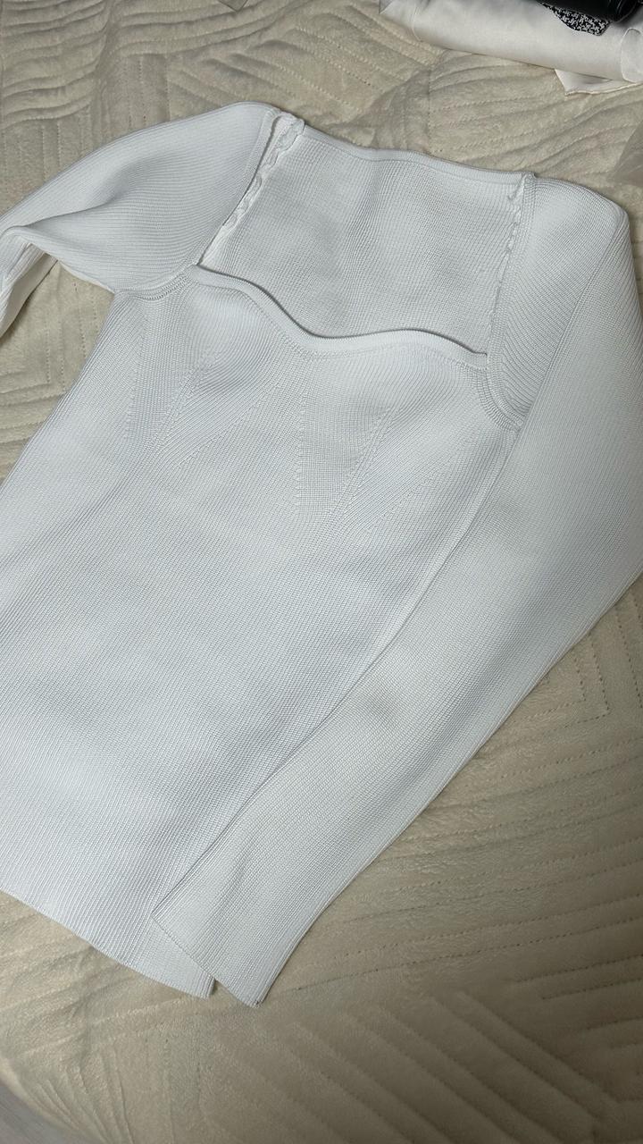 Zara трикотажный топ