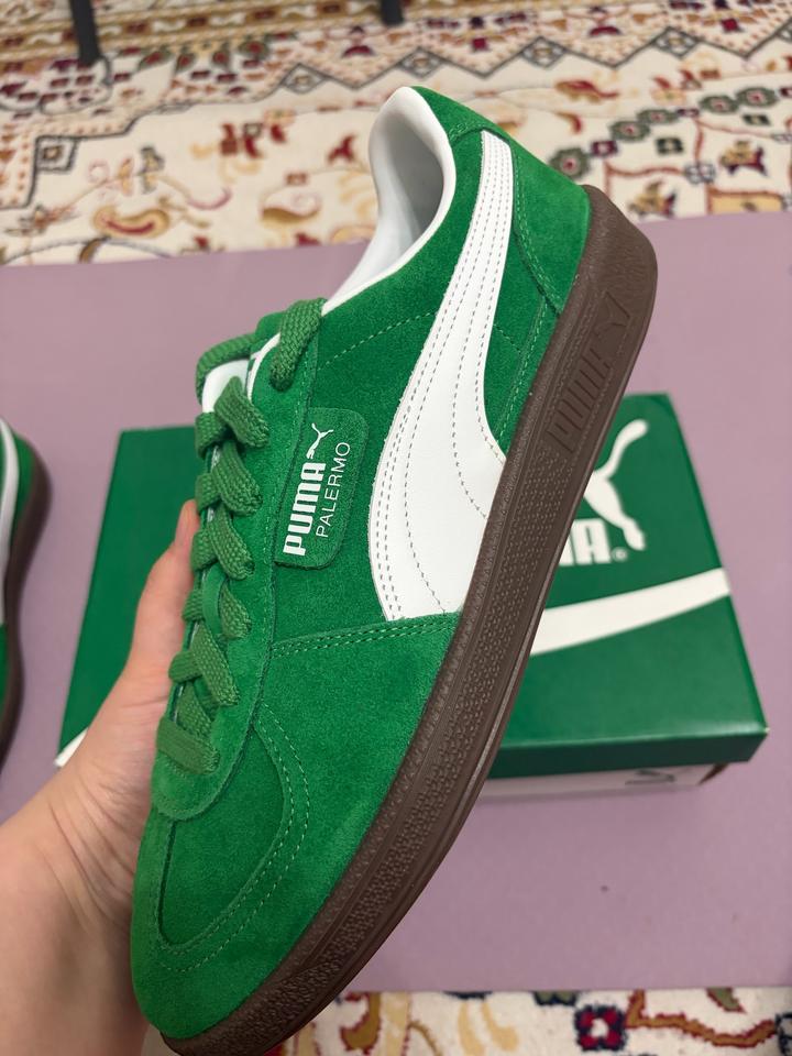 Зеленые кеды кроссовки модель PUMA Palermo
