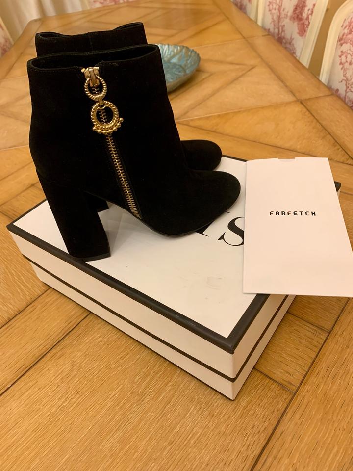 Полусапожки замшевые