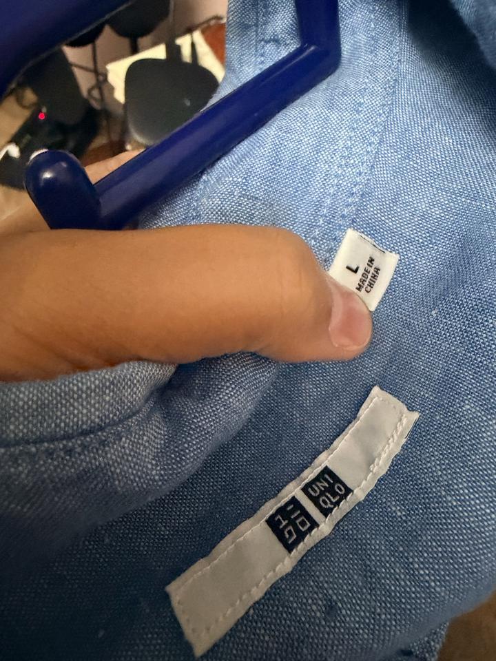 Uniqlo рубашка лен