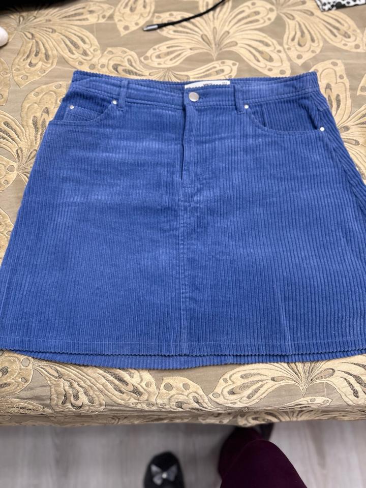 Юбка zara голубая