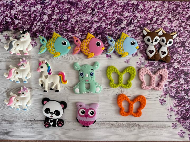 Фурнитура для прорезывателей (грызунков) из пищевого силикона