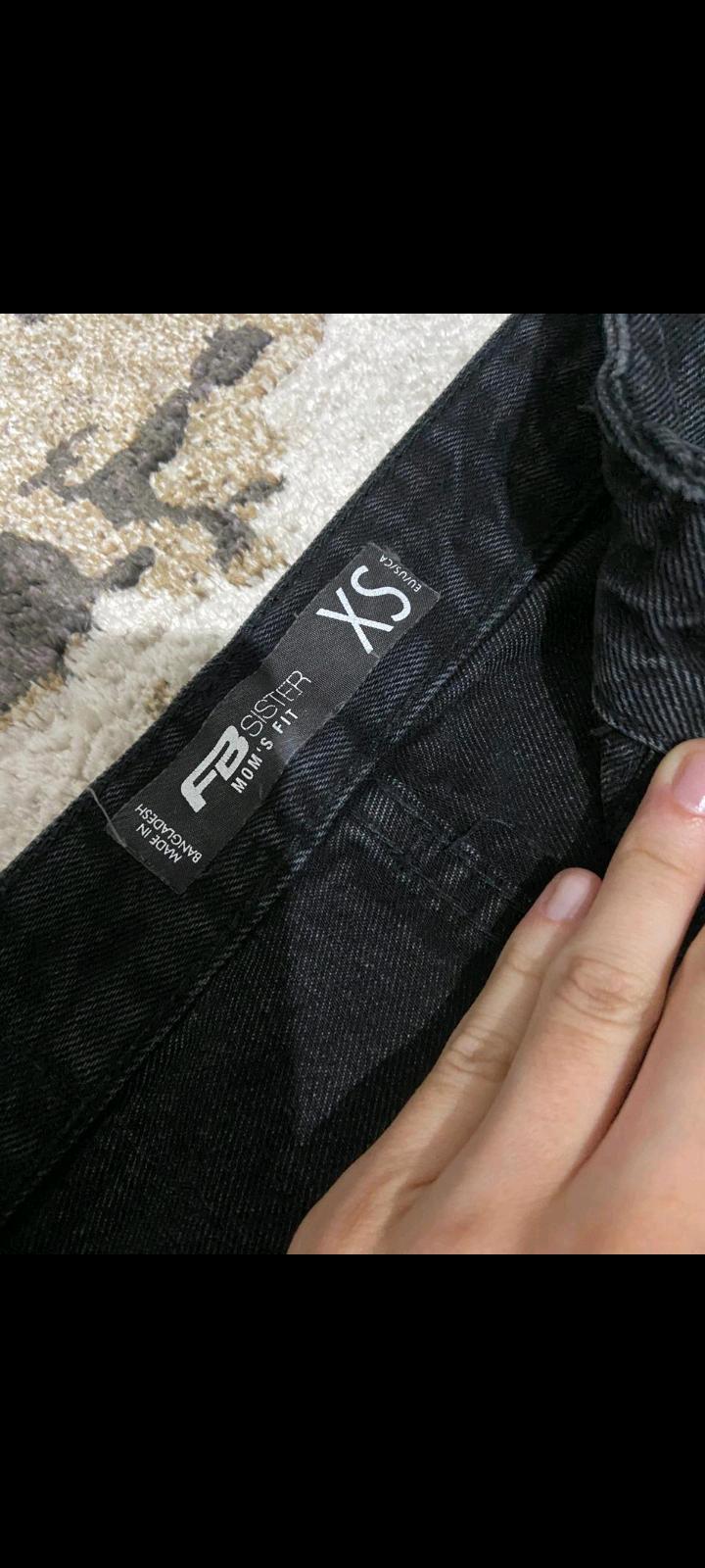 Черные джинсы Mom's Fit FB Sister