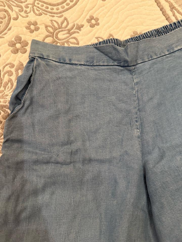 Легкие кюлоты из тонкой джинсы