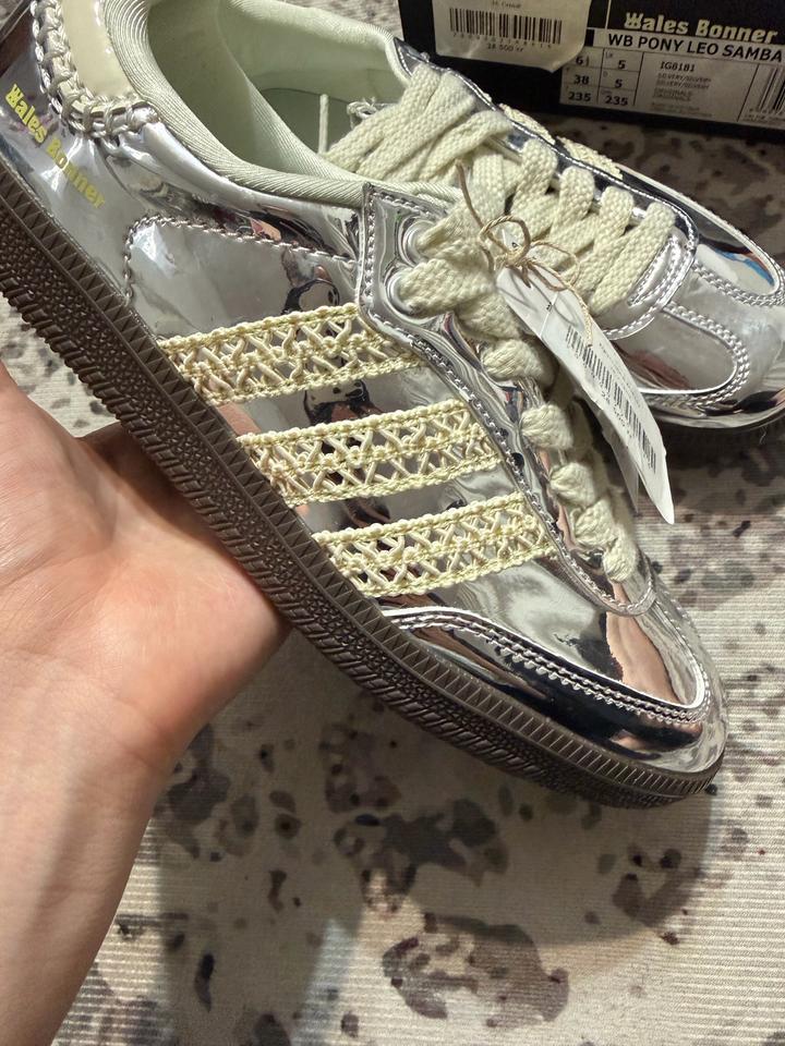 Кроссовки Adidas Samba x Wales Bonner Silver