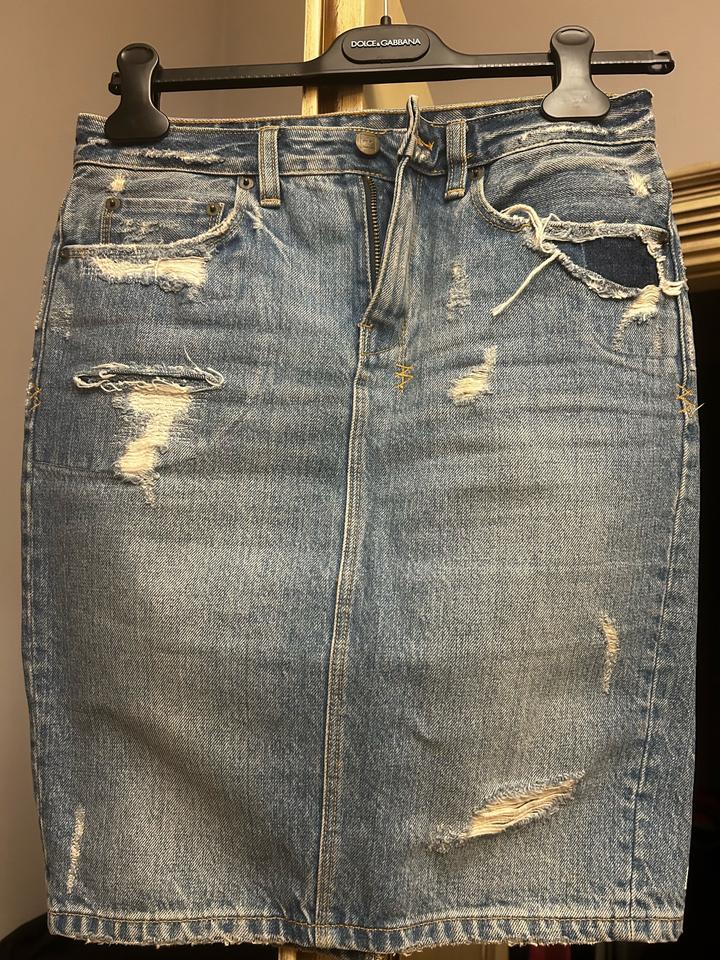 Джинсовая юбка карандаш KSUBI