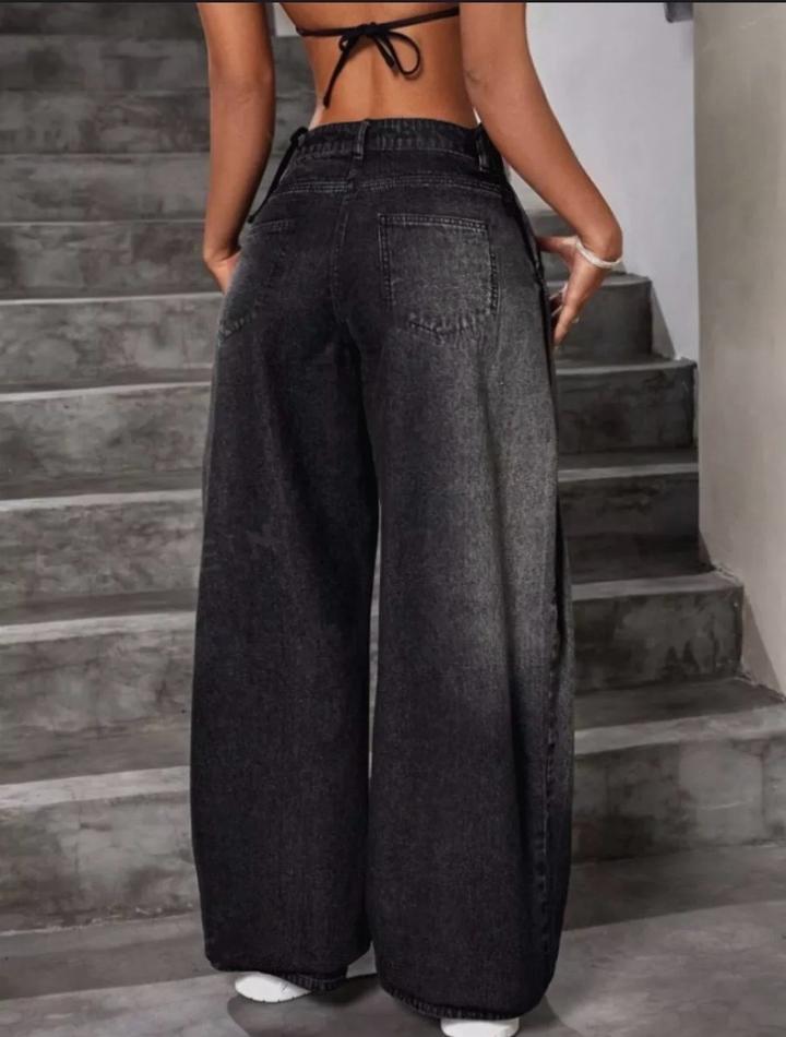 Джинсы широкие багги