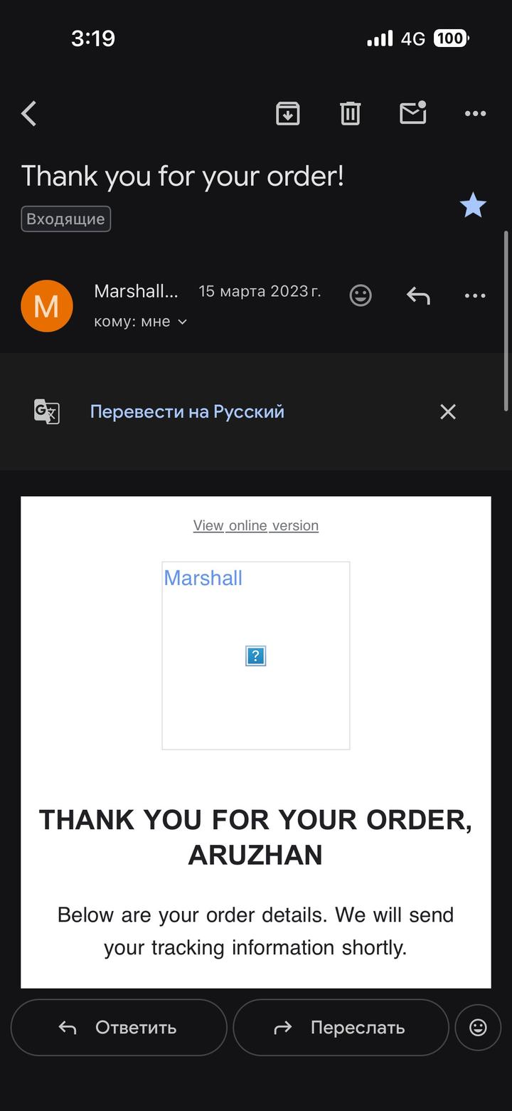 Наушники Marshall оригинал из США