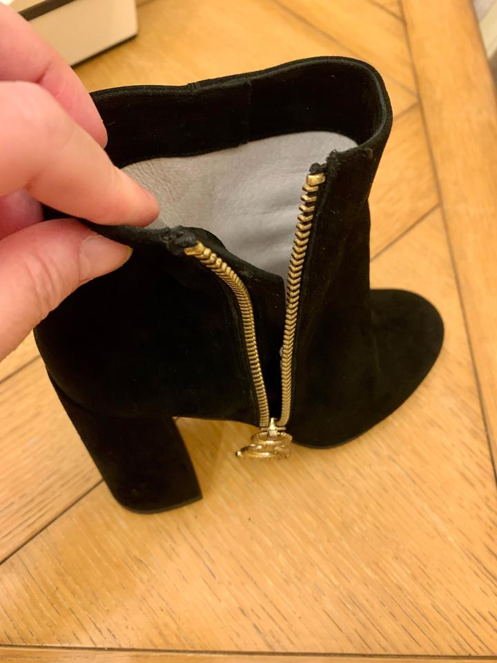 Полусапожки замшевые