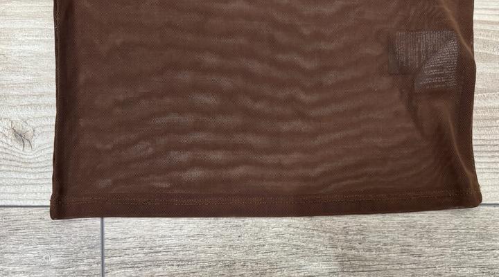 Коричневая сетка лонгслив H&M