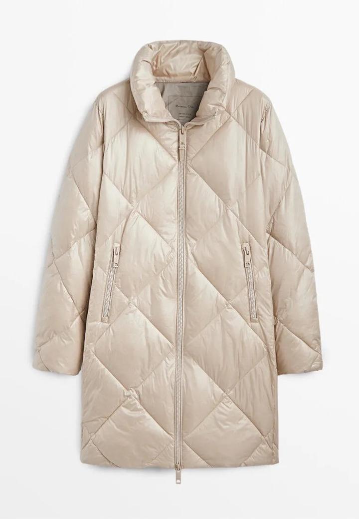 Бежевая куртка Massimo Dutti