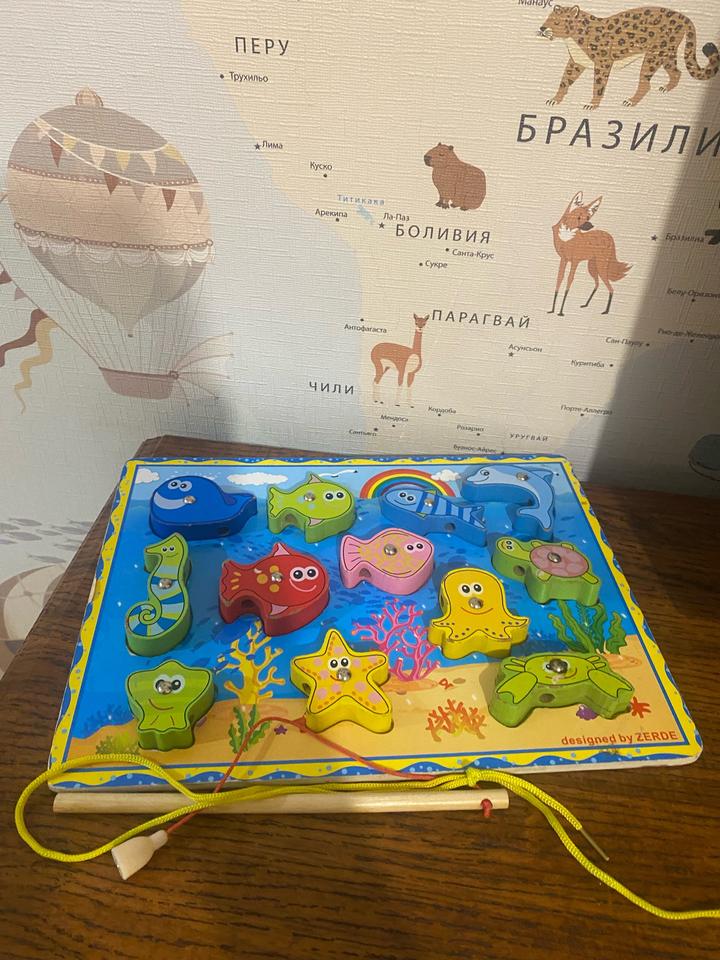 Сортер морской мир на магнитах