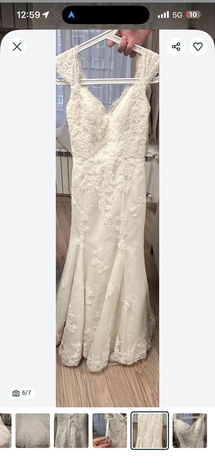 Свадебное платье Oleg Cassini xs-s
