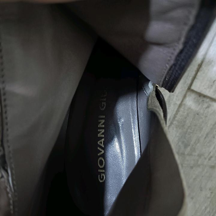 Замшевые ботильоны на танкетке , Giovanni Giusti