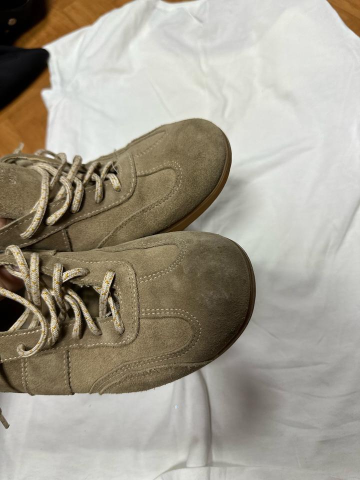 Замшевые кеды Massimo Dutti