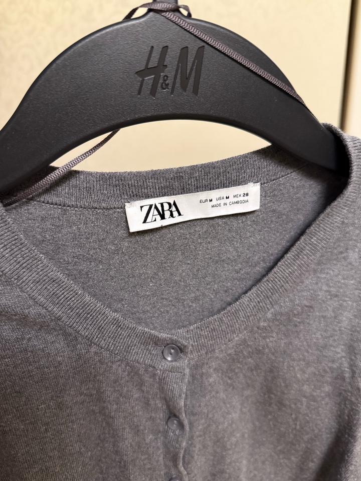 Серый кардиган Zara