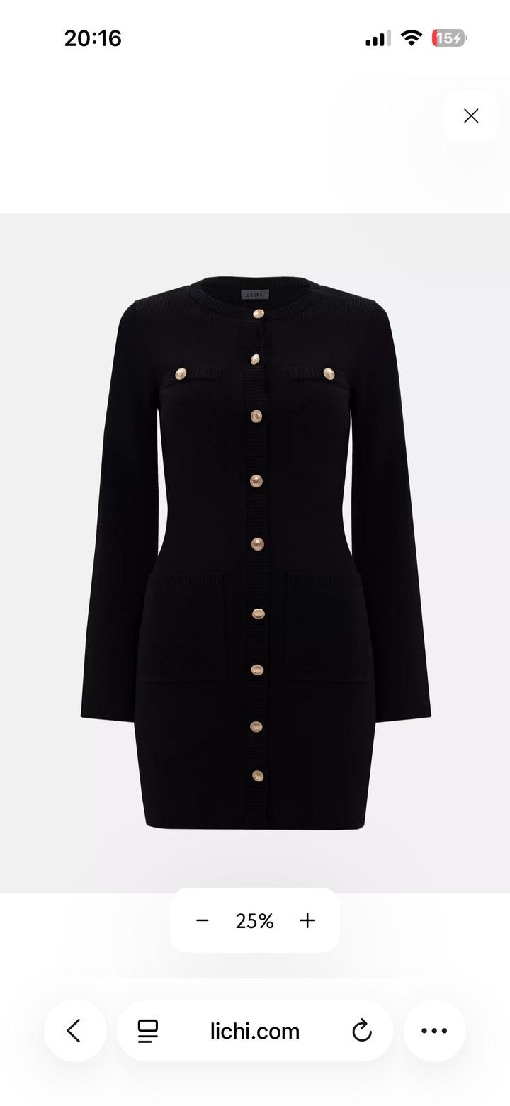 Черное платье Lichi