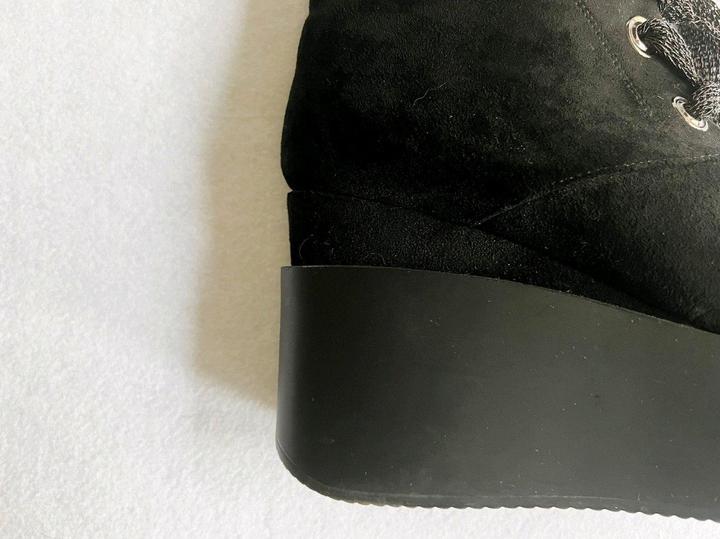 Ботинки ботильоны 38 размер на платформе искусственная замша