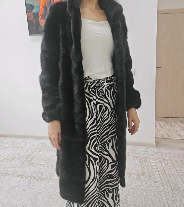 Натуральная норка черный бриллиант