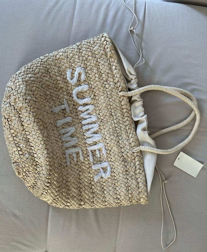Соломенная сумка