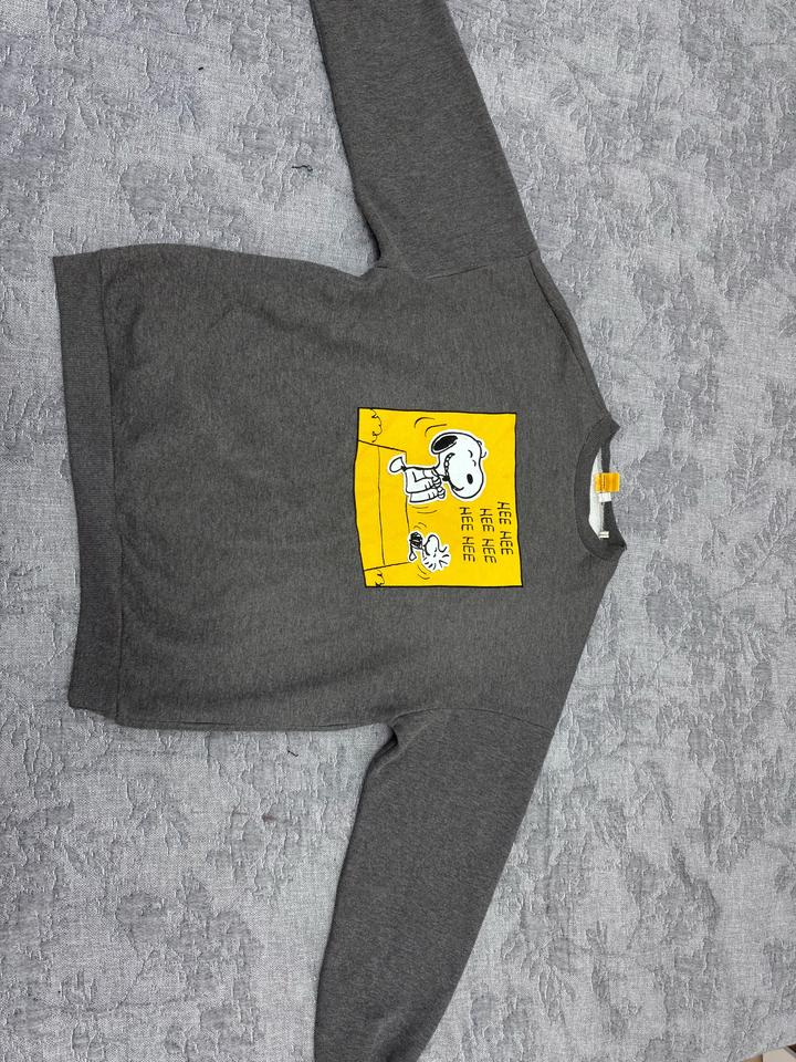 Свитшот серый с принтом Snoopy