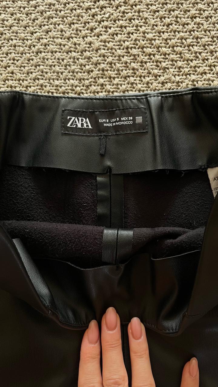 Шорты экокожа Zara