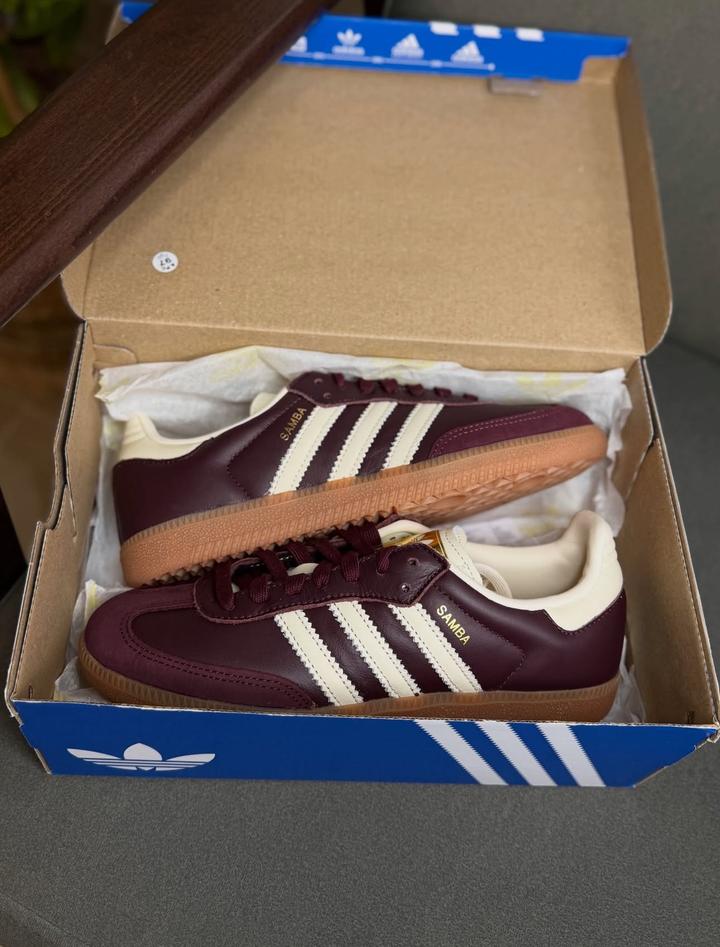 Кеды Adidas Samba burgundy